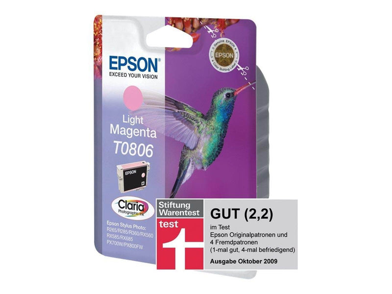 Epson T0806 Light Magenta - Tintenpatrone Helles Magenta