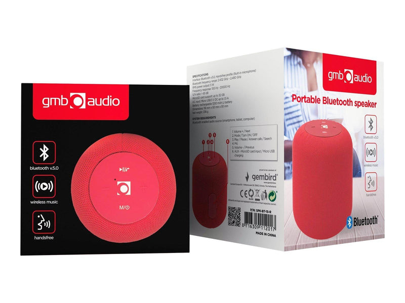 Gembird SPK-BT-15 - speaker - for portable use - wireless