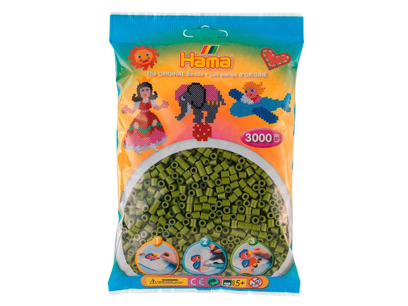 Hama Beads - Olive Green 3000 pcs
