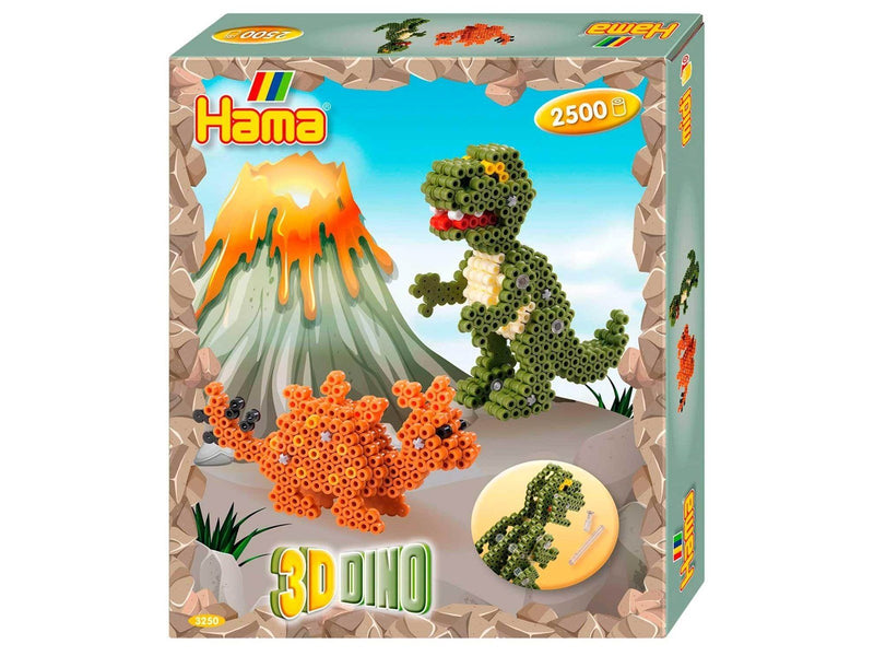Hama Ironing Beads Set - 3D Dino 2500 pcs
