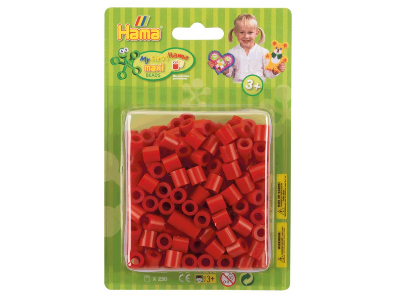 Hama Ironing beads Maxi-red record 250 pcs