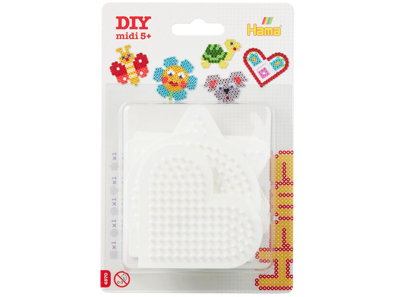 Hama Iron-on bead plates Shapes Small 5pcs.