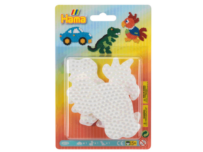 Hama Iron-on Plates - Car Parrot Dino