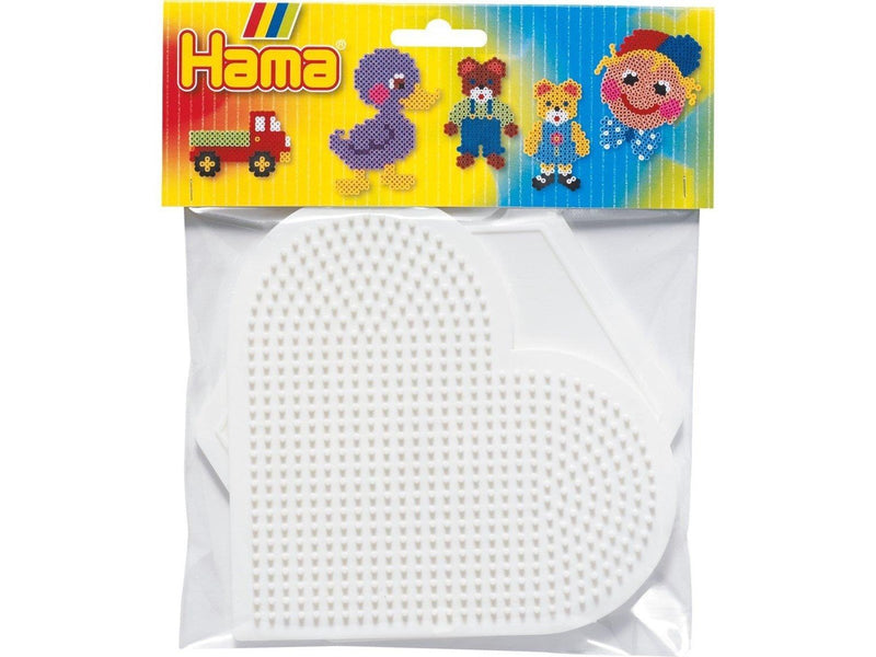 Hama Ironing beads Pegboards-heart and Hexagon Large