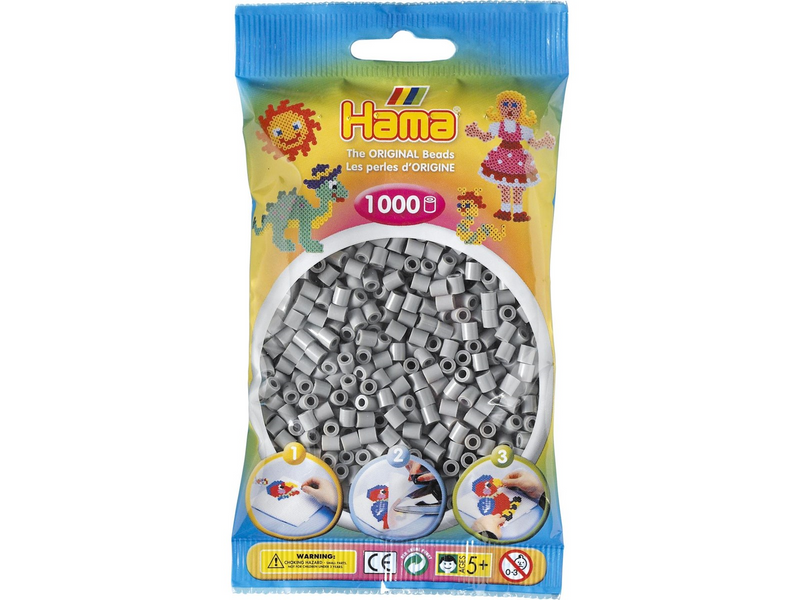 Hama Beads Grey 1000 pcs