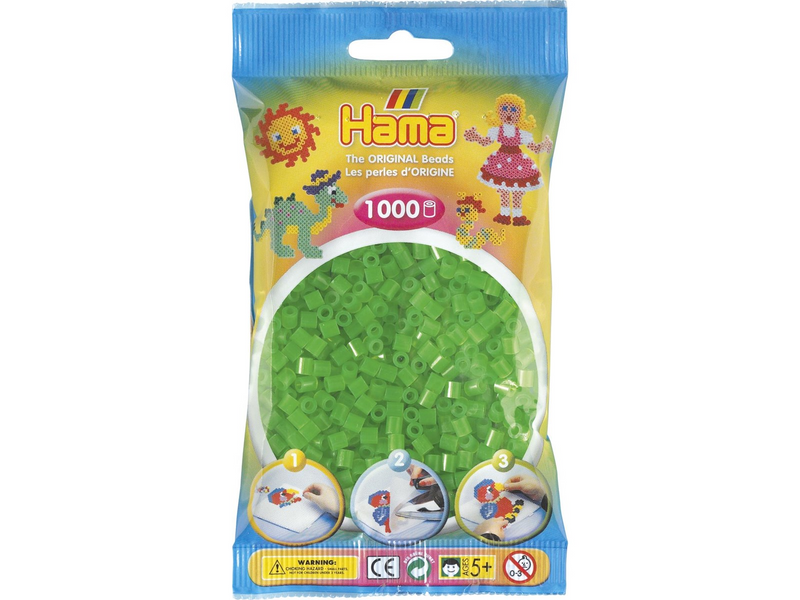 Hama Beads - Green Neon 1000 pcs