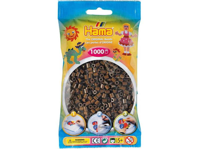 Hama Midi 5+ Ironing beads - Brown - 1000pcs
