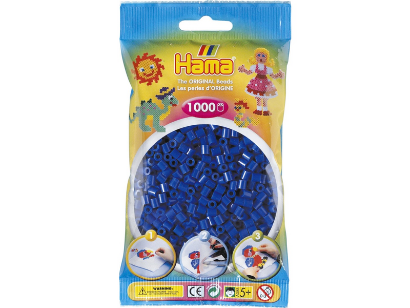 Hama Midi Beads - Dark Blue 1000 pcs