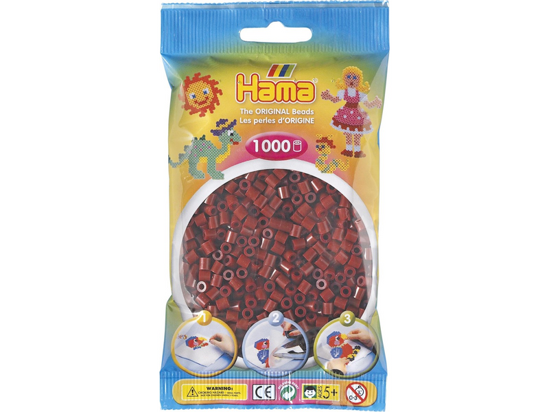 Hama Ironing beads-Bordeaux red 1000 pcs