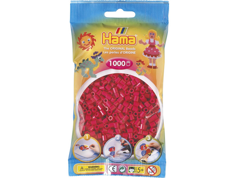 Hama Ironing beads-hot red 1000 pcs