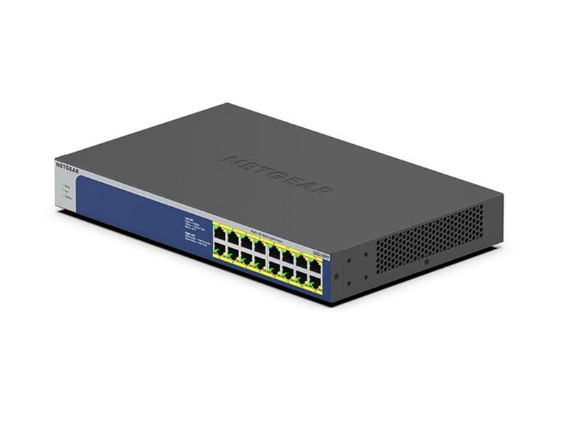Netgear GS516PP-100EUS 16-Port Gigabit Ethernet High-Power PoE+ Unmanaged Switch (260W)