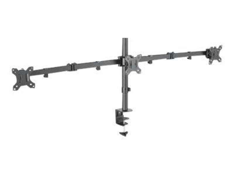 IC INTRACOM Manhattan Monitor Triple Desk Mount (clamp) 3 screens 10-27" Vesa 75x75 to 100x100mm 3 pivots (full motion) Height u