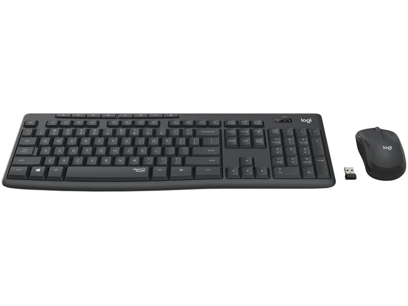 Logitech MK295 Silent Wireless Combo - Off White - US - Tastatur & Maus Set - Englisch - US - Silber