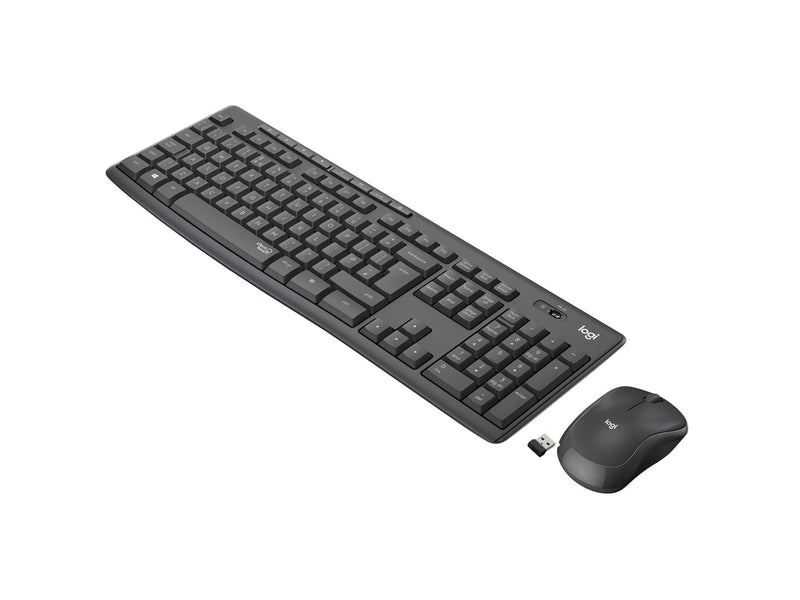 Logitech MK295 Silent Wireless Combo - US - Tastatur & Maus Set - Universal - Schwarz