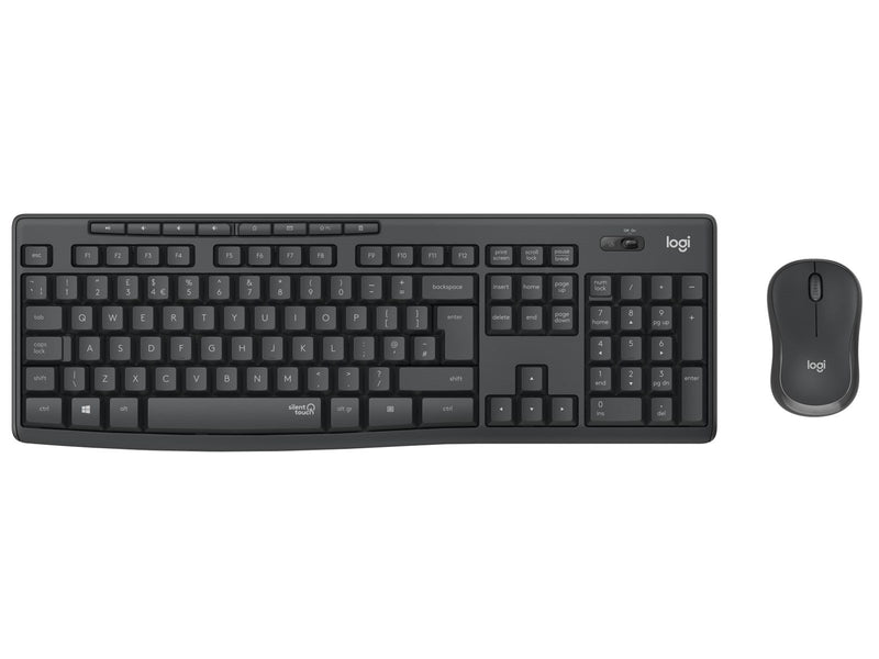 Logitech MK295 Silent Wireless Combo - US - Tastatur & Maus Set - Universal - Schwarz