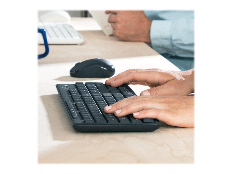Logitech MK295 Silent Wireless Combo - US - Tastatur & Maus Set - Universal - Schwarz