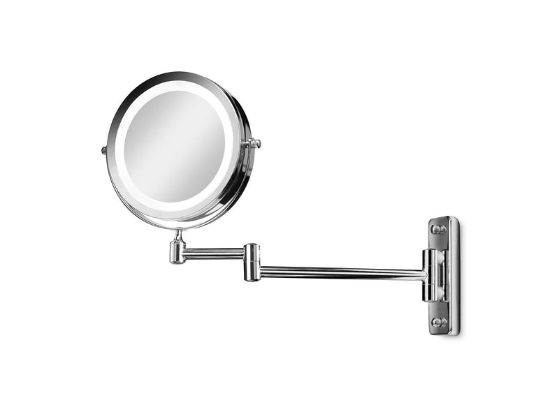 Gillian Jones LED Wall mirror in silver  x 10 magnifying