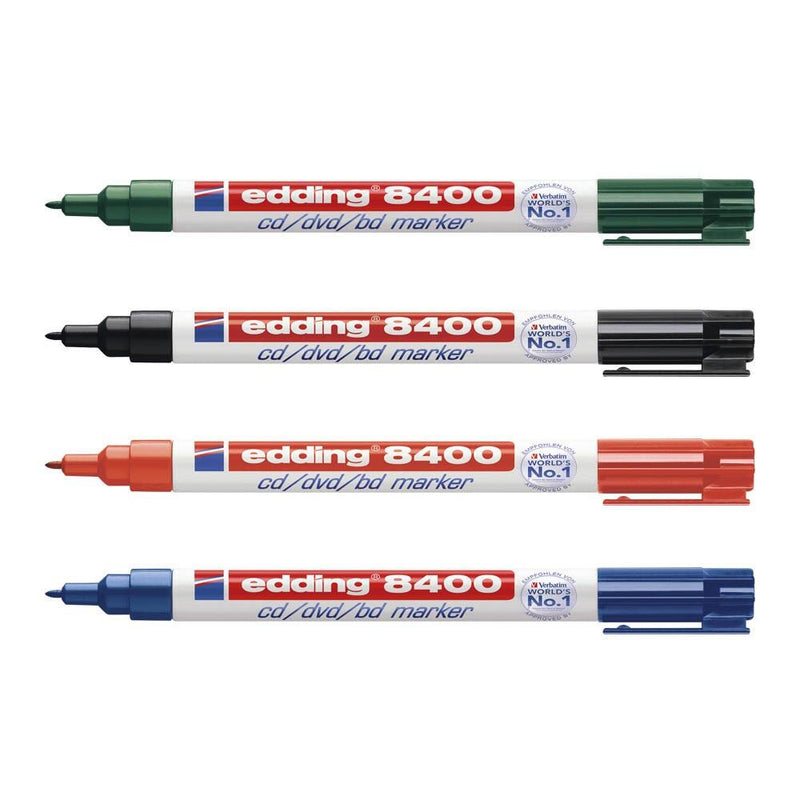 edding 8400 CD-Marker farbsortiert 0,5 - 1,0 mm - 4 Stück