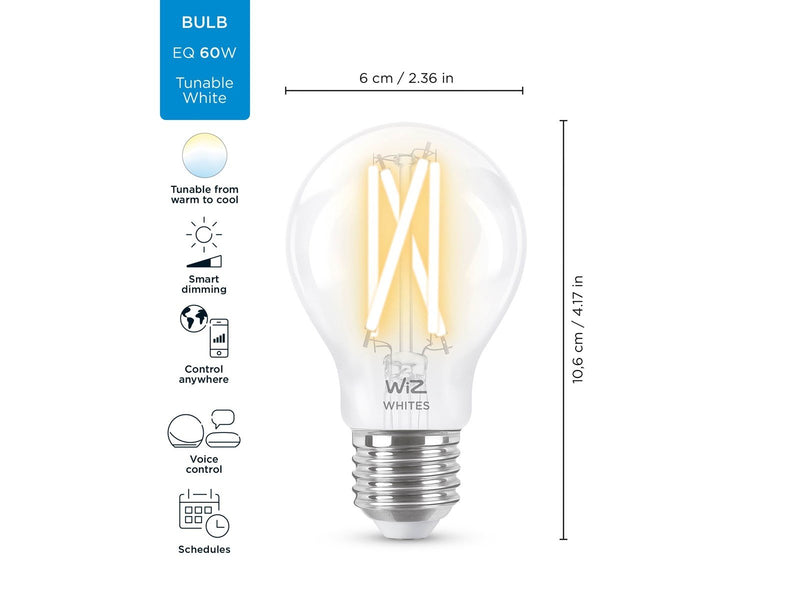 WiZ Filament standard E27 clear