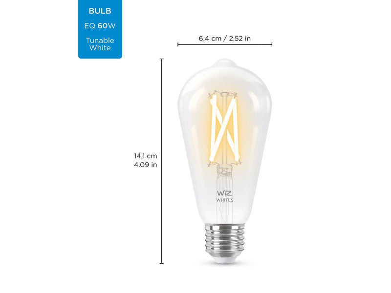 WiZ Filament Edison ST64 E27 clear