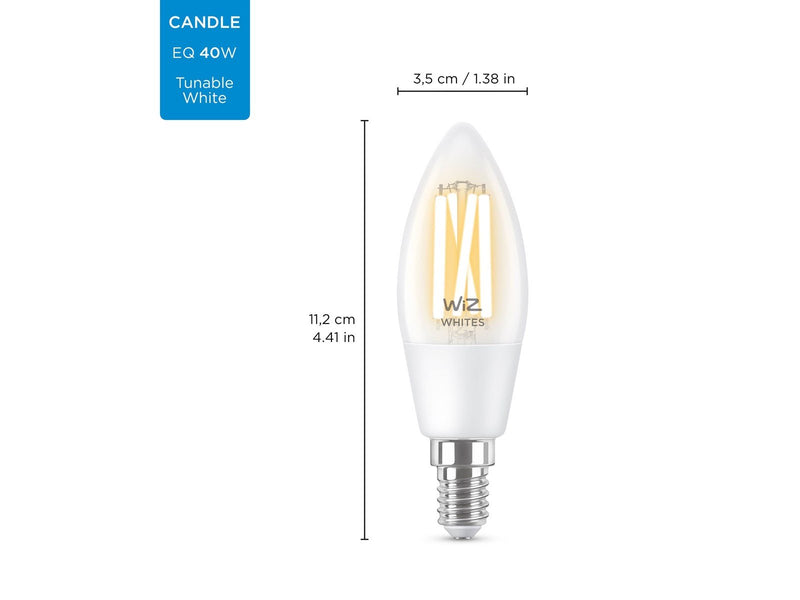 WiZ Filament candle E14 clear