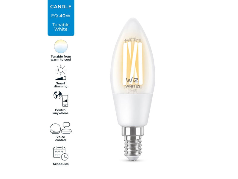 WiZ Filament candle E14 clear
