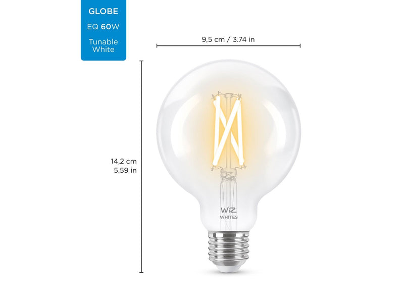 WiZ Filament globe G95 E27 clear