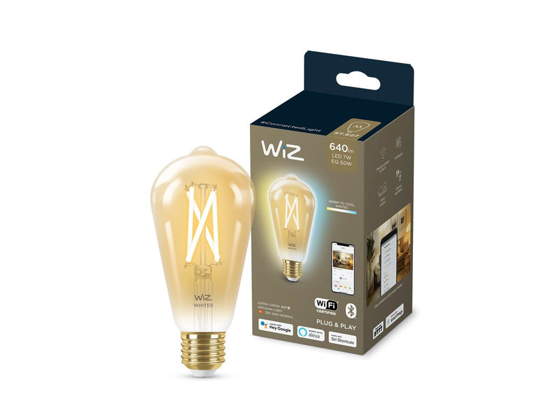 WiZ Filament Edison ST64 E27 amber
