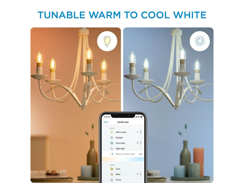 WiZ Filament candle E14 amber