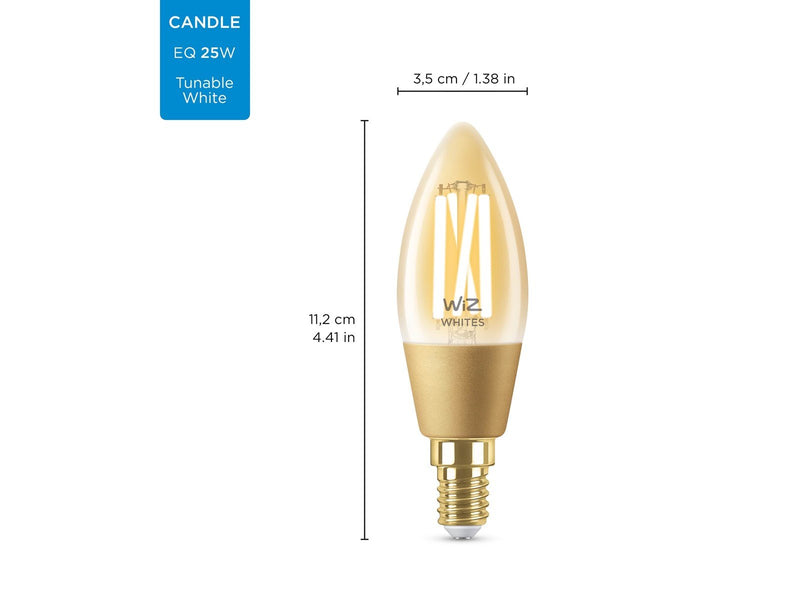 WiZ Filament candle E14 amber