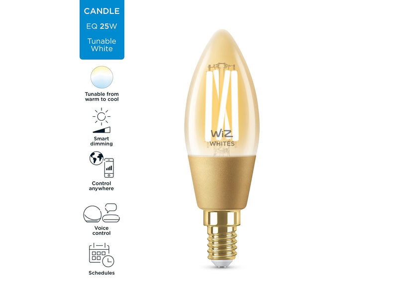 WiZ Filament candle E14 amber