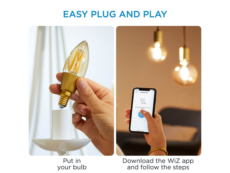WiZ Filament candle E14 amber