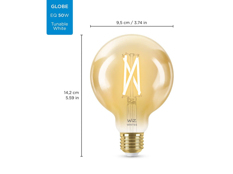 WiZ Filament globe G95 E27 amber
