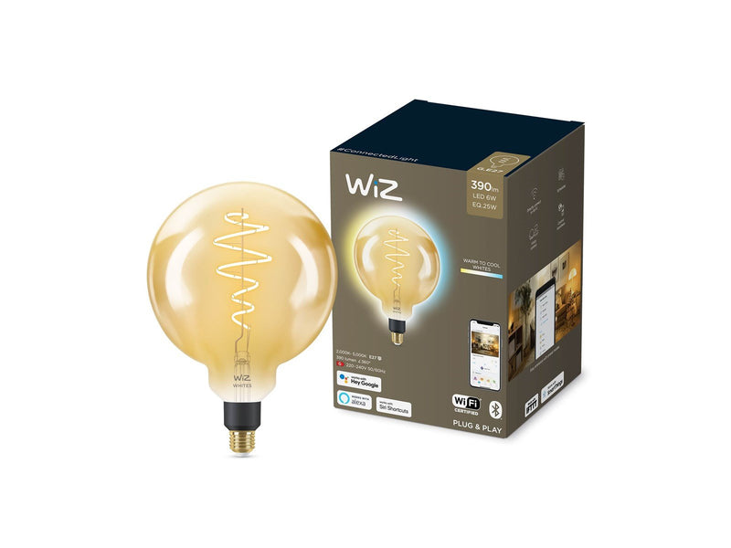 WiZ Filament globe G200 E27 amber