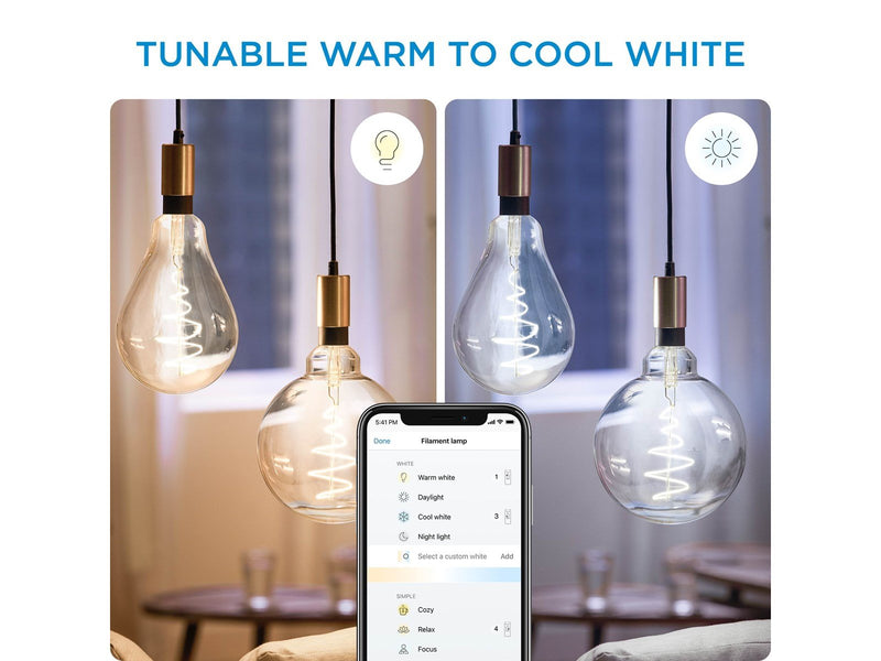 WiZ Filament globe G200 E27 amber
