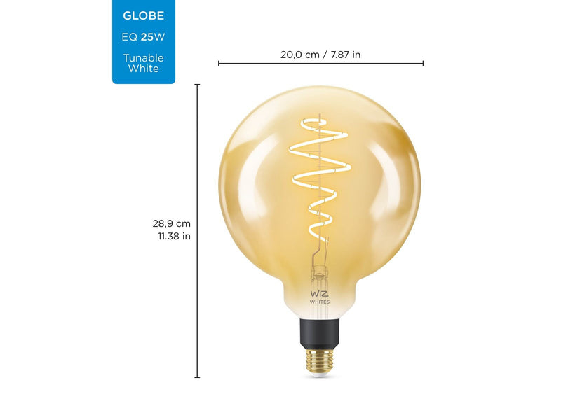 WiZ Filament globe G200 E27 amber