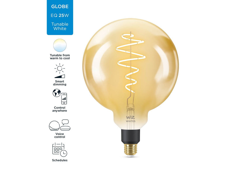 WiZ Filament globe G200 E27 amber