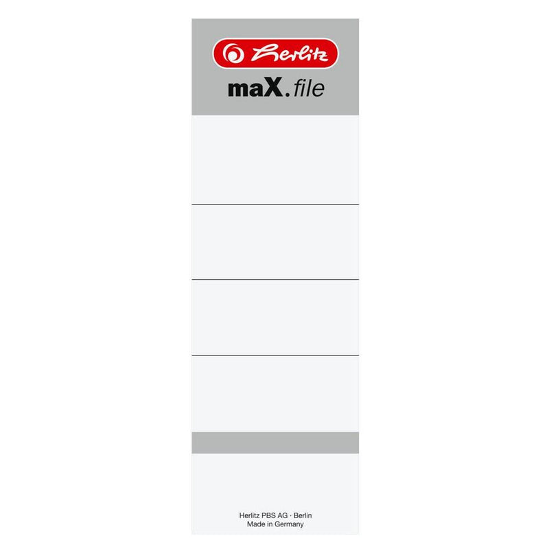 herlitz Ordneretiketten maX.file weiß - 10 Stück