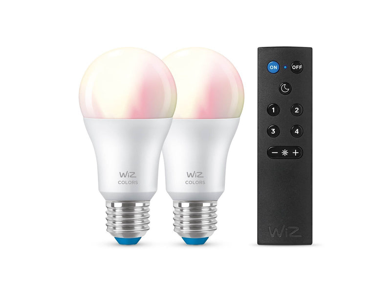 WiZ Standard E27 bulb 2-pack + mote
