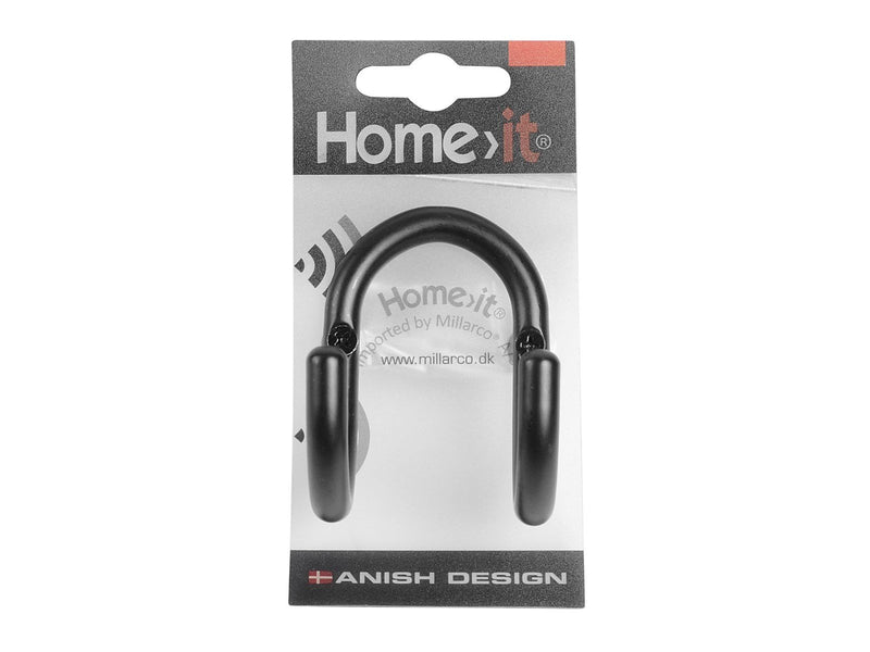 Homeit Hat hook double A3 - black