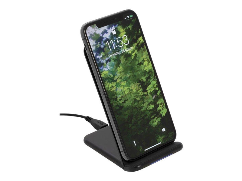 Deltaco Wireless charging stand 10 Watt 1.2 A black