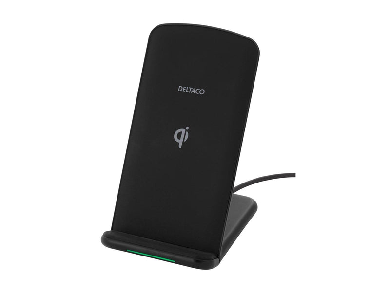 Deltaco Wireless charging stand 10 Watt 1.2 A black