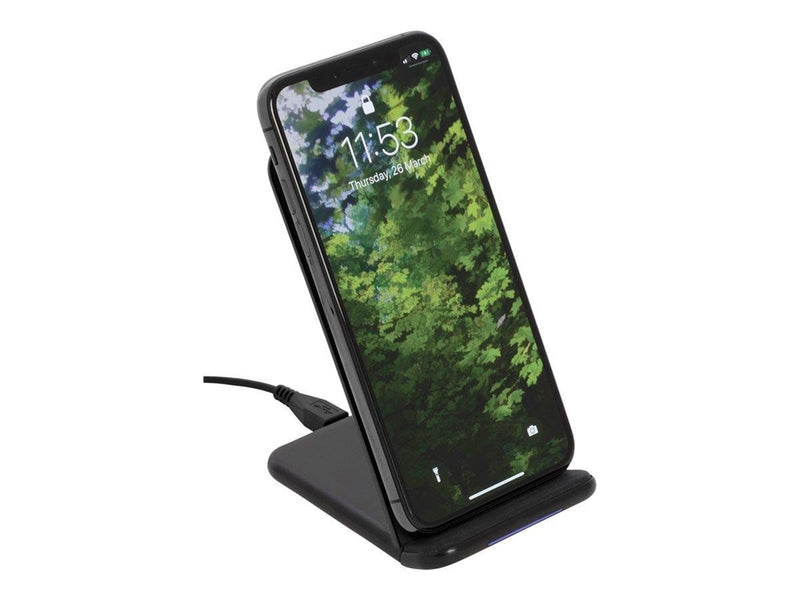 Deltaco Wireless charging stand 10 Watt 1.2 A black