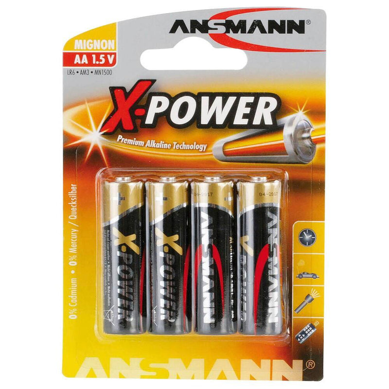 ANSMANN Batterien X-POWER Mignon AA 1,5 V - 4 Stück