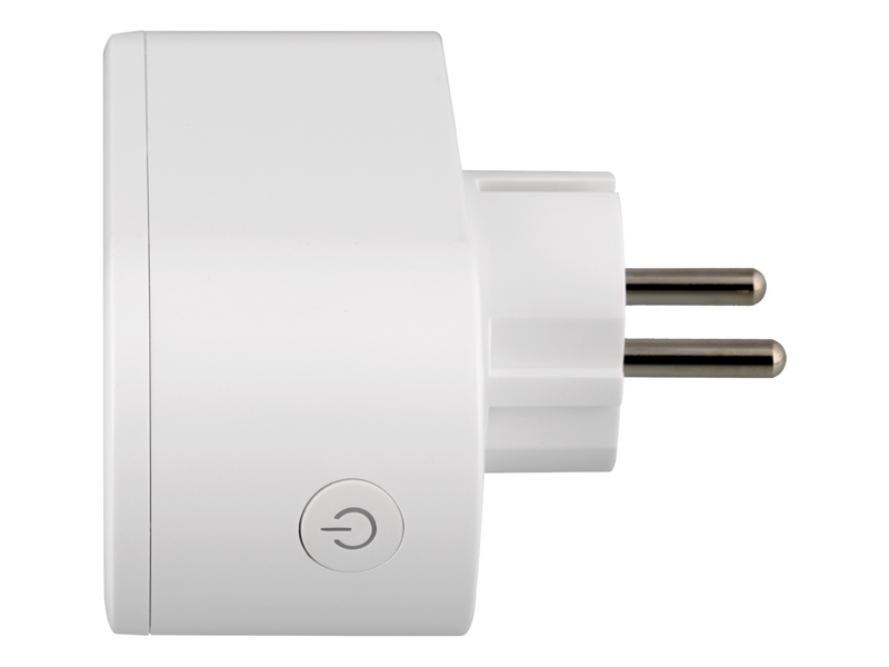 Deltaco SMART HOME power switch WiFi 2.4GHz energy monitoring 2xCEE 7/3 13A timer white
