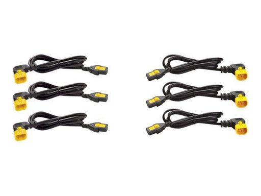 APC AP8702R-WW Stromkabel-Set (je 6), verriegelbar, C13 auf C14 (90 Grad), 0,6 m