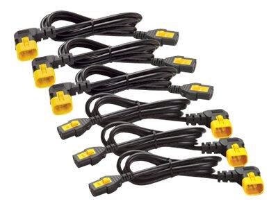 APC AP8704R-WW Stromkabel-Set (je 6), verriegelbar, C13 auf C14 (90 Grad), 1,2 m
