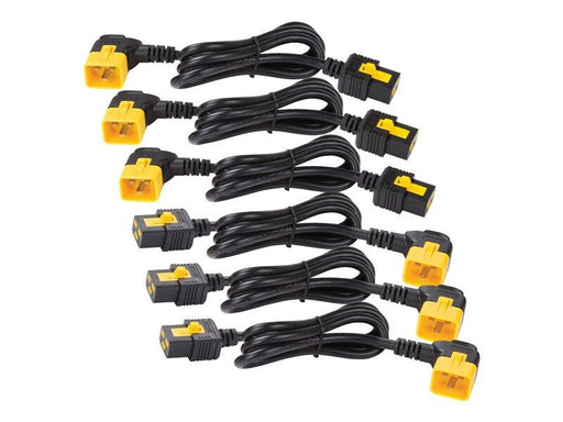 APC AP8716R Stromkabel-Set (6 Stück), C19 auf C20 (90 Grad), 1,8 m