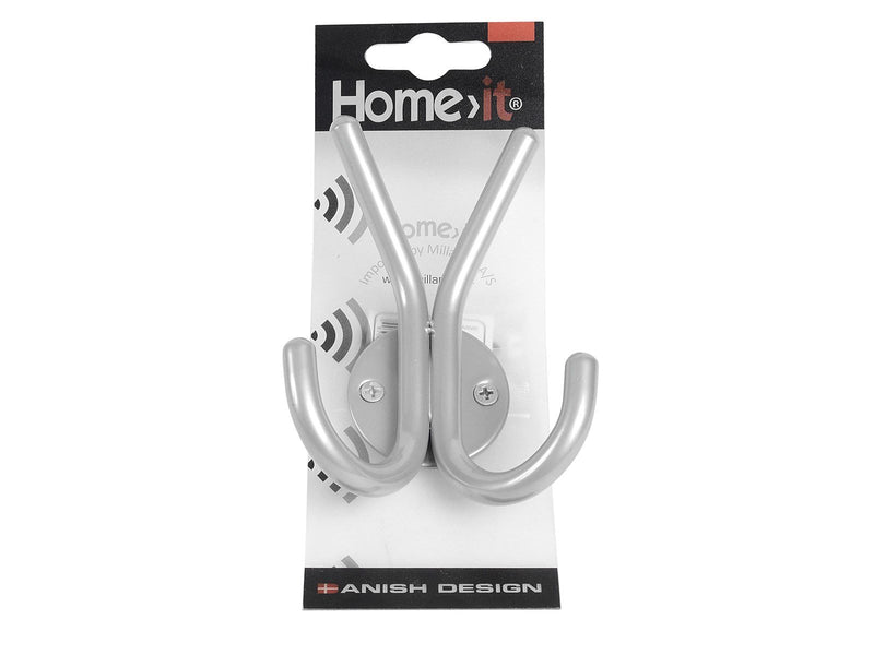 Homeit Hat hook double A10 - satin