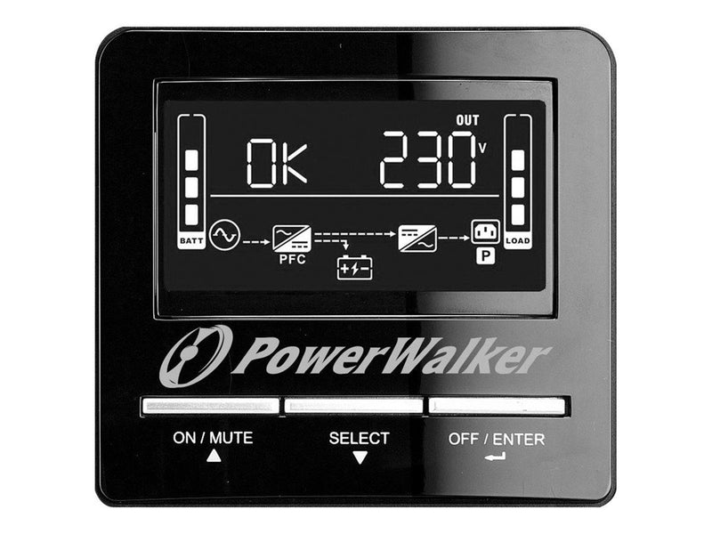 BlueWalker PowerWalker VI 2000 CW FR 2000VA / 1400W Outputs: 3x Type E (CEE 7/5)
